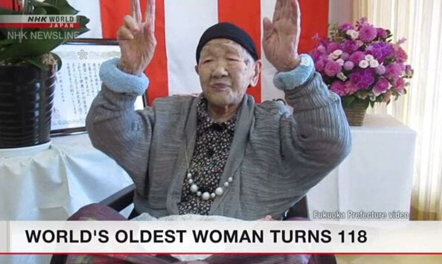 Mulher mais velha do mundo faz aniversário de 118 anos