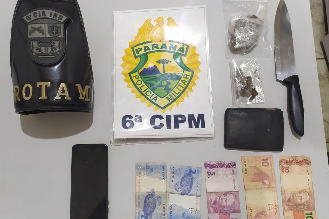 ROTAM prende dois suspeitos e apreende drogas em Ivaiporã