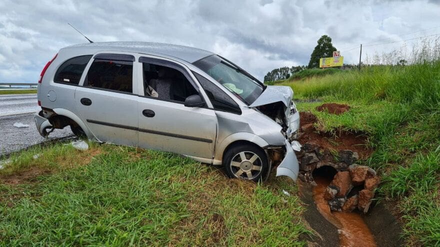 Homem fica ferido em acidente na BR-376