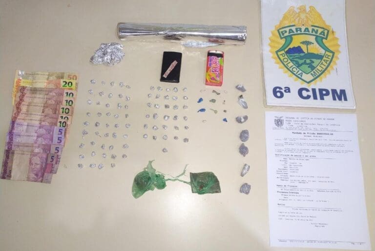 PM prende suspeitos e apreende 86 pedras de crack e maconha, em Faxinal