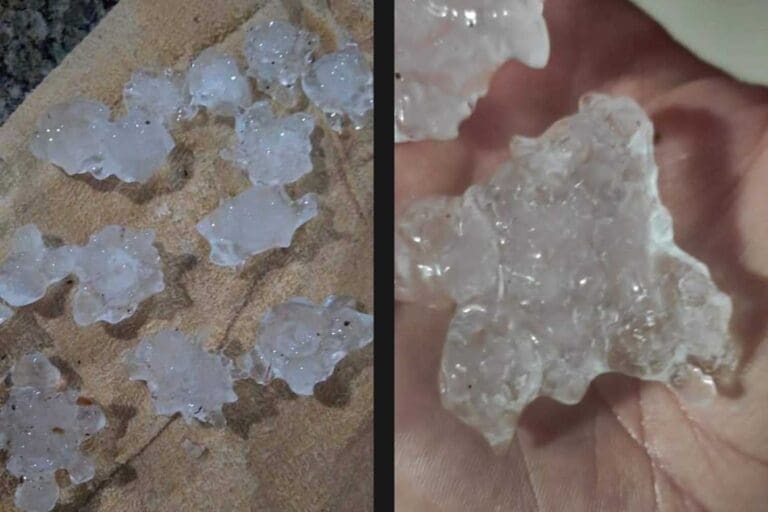 Chuva de granizo causa estragos em Pitanga e Região