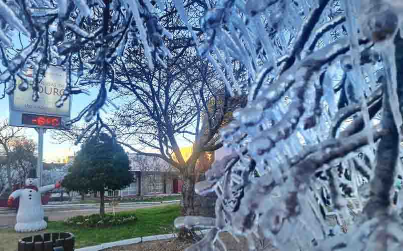 Pelo menos 30 municípios tiveram temperaturas negativas