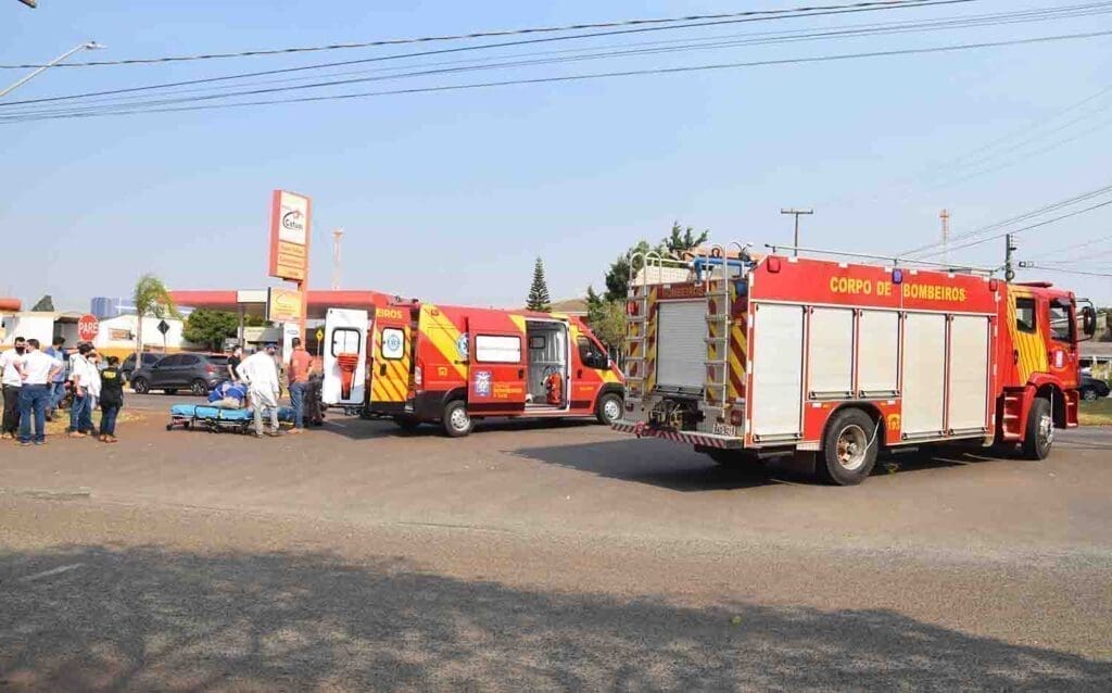 Motociclista fica ferido em batida com carro em Ivaiporã