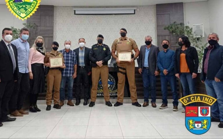 Policiais da 6ª CIPM recebem Moção de Aplauso em Ivaiporã