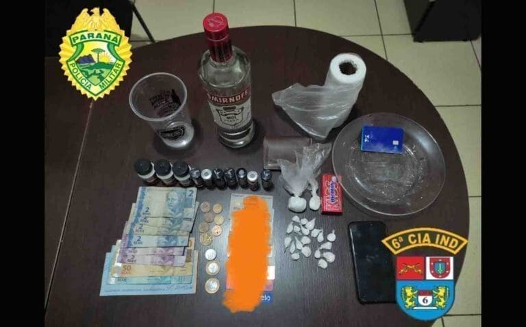 ROTAM prende suspeito em Ivaiporã em posse de cocaína