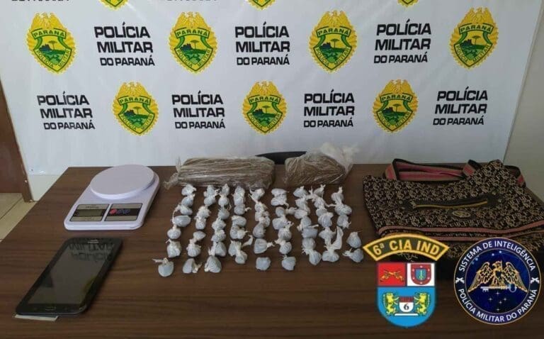 PM prende mulher com mais de 1 quilo de maconha em Ivaiporã