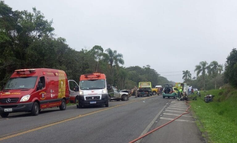 Seis pessoas feridas em acidente