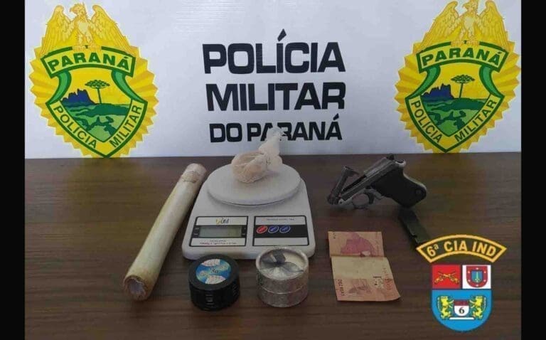 Droga apreendida Vila Nova Porã