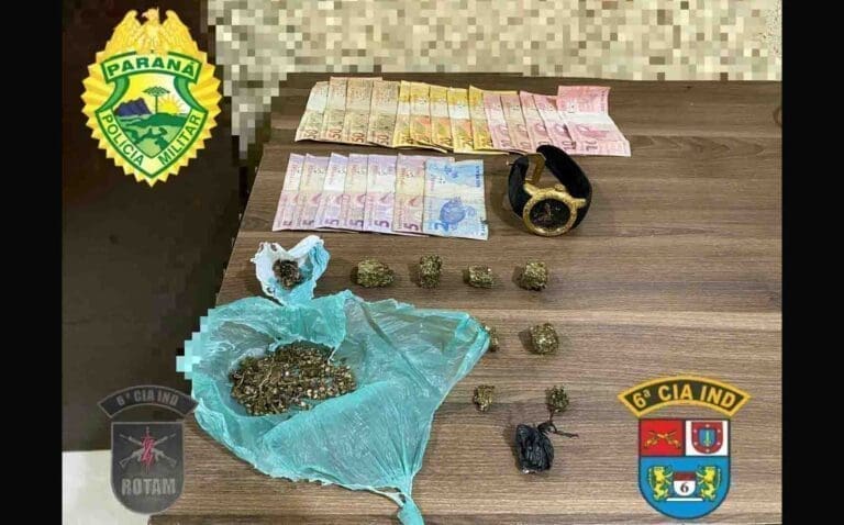 ROTAM apreende drogas e prende suspeitos em Ivaiporã