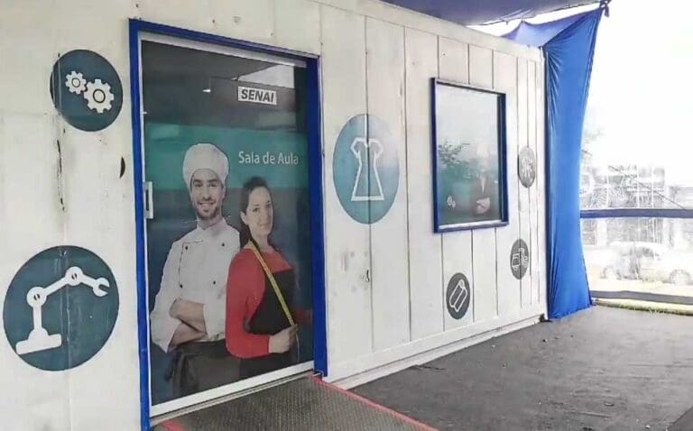 Escola do Senai em Lunardelli