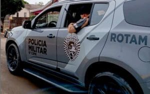 Equipe da Rotam durante patrulhamento