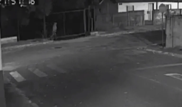 Imagens de suposta assombração Foto: Reprodução vídeo