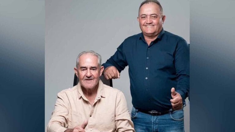 Prefeito Manoel Salvador e o vice Mauro Rodrigues