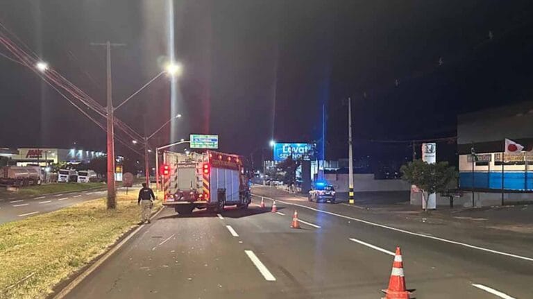 BR-369, Londrina, PRF, acidente de trânsito, motociclista, fuga do local, Samu