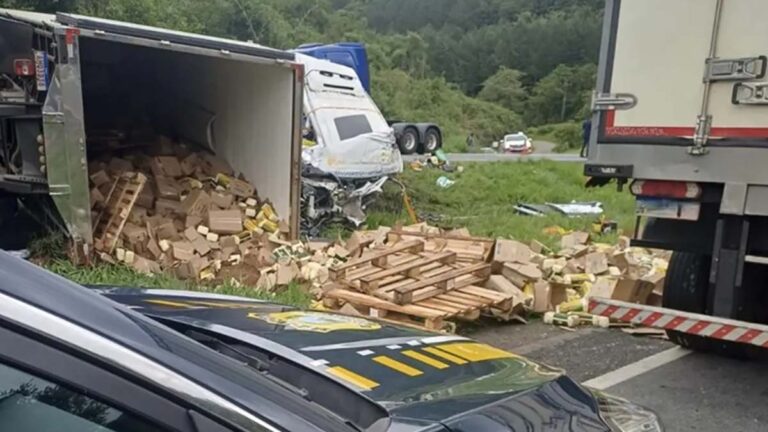 Acidente grave na BR-116 em Campina Grande do Sul deixou seis mortos após ação criminosa