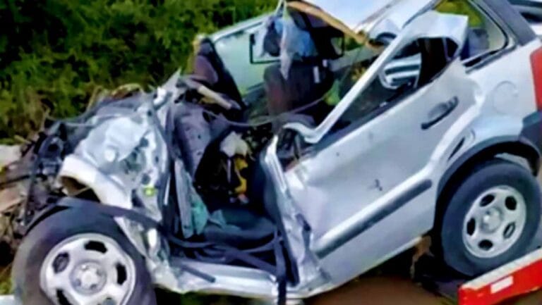 O grave acidente foi registrado em grave na BR-277 em Candói