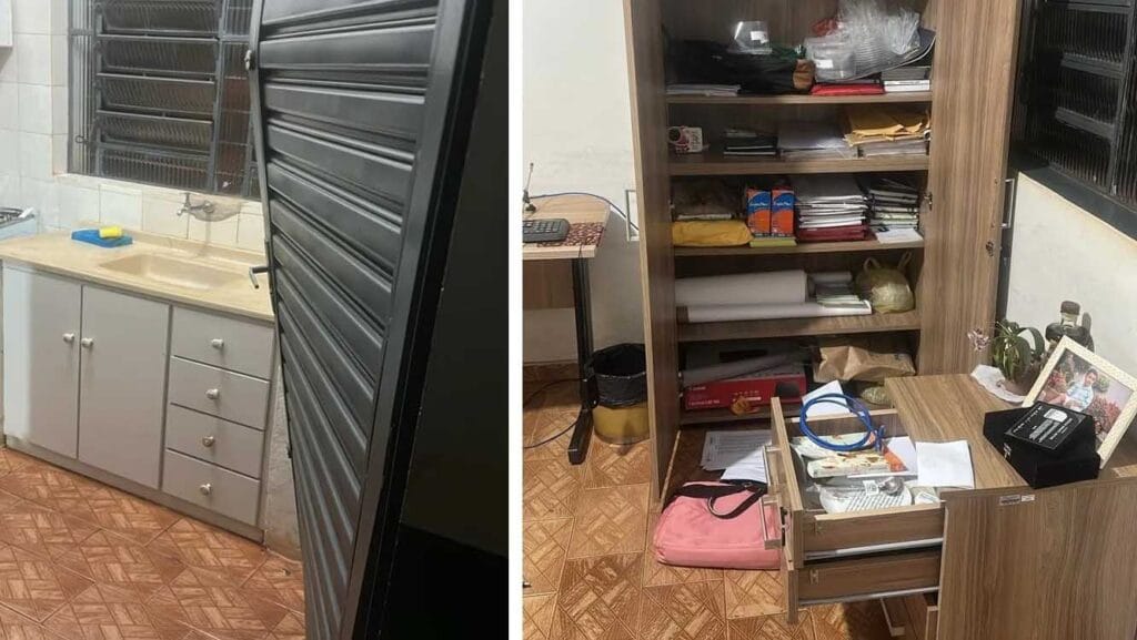 Prédio da Emater em Borrazópolis onde criminosos arrombaram e furtaram veículos e equipamentos