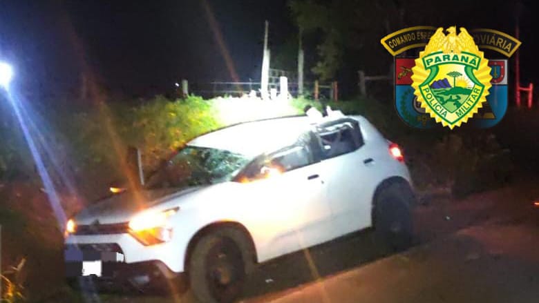 Acidente foi registrado na PRC-446, em Borrazópolis, na noite de domingo