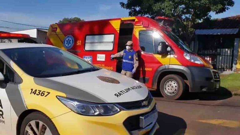Motociclista sofreu ferimentos leves após colisão em cruzamento na Avenida Maranhão