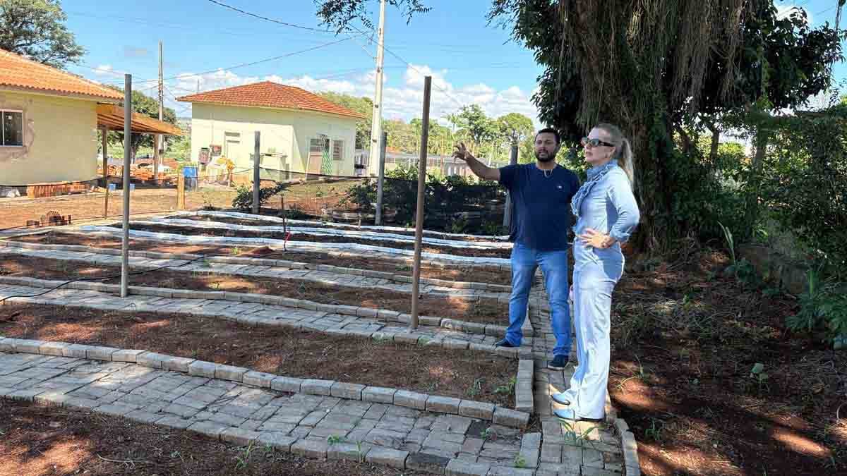 Área da Horta Escola em implantação no antigo IBC em Ivaiporã