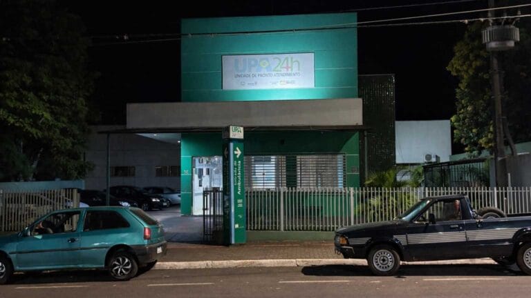 Vista da Unidade de Pronto Atendimento (UPA) 24 horas de Ivaiporã, para onde um homem foi levado após sofrer agressão