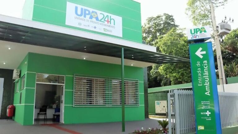 Fachada da Unidade de Pronto Atendimento (UPA) de Ivaiporã, onde paciente em surto recebeu atendimento.