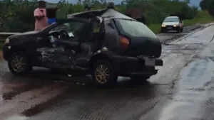 Acidente na PR-272 em Cruzmaltina no trevo de dinizópolis