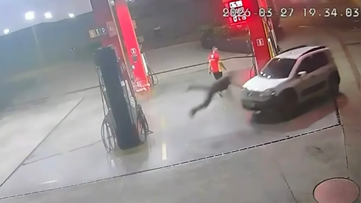 Homem é atropelado após discussão em posto de combustíveis em Londrina