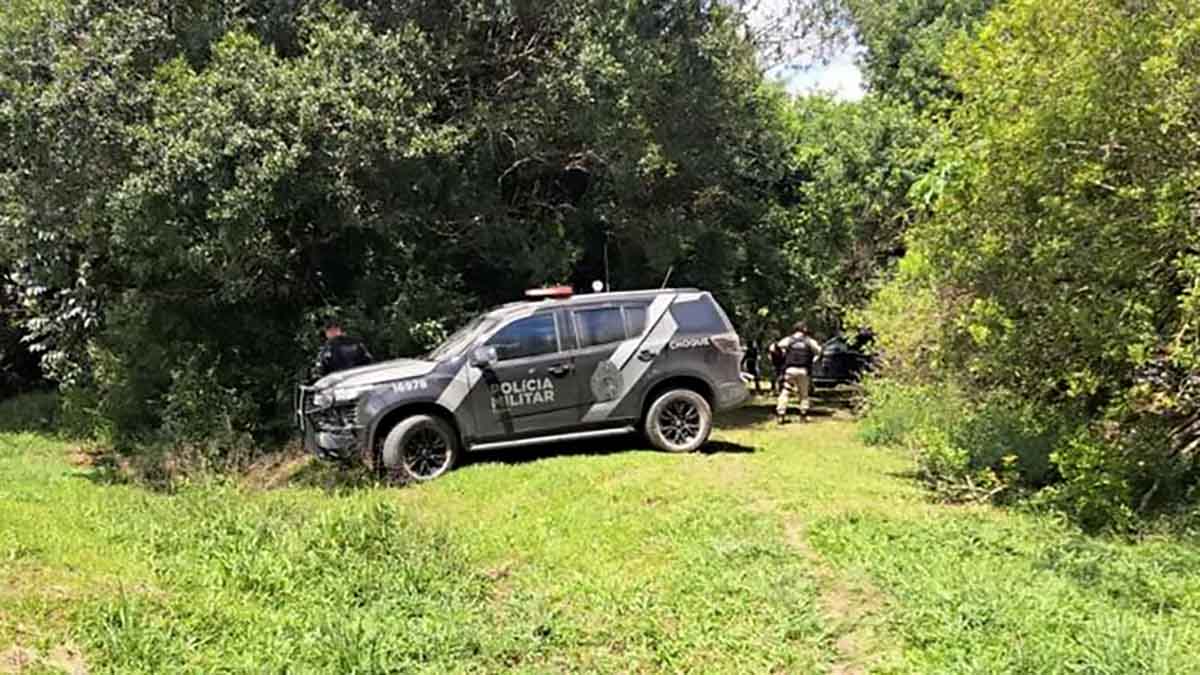 Operação da Polícia Militar em Piraí do Sul onde suspeito de sequestro morreu após confronto