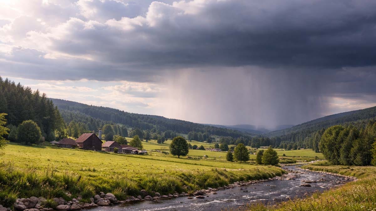 Céu nublado com pancadas de chuva em Ivaiporã e região