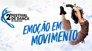 Bailarinos se apresentam em palco durante festival de dança no Centro Cultural de Ivaiporã