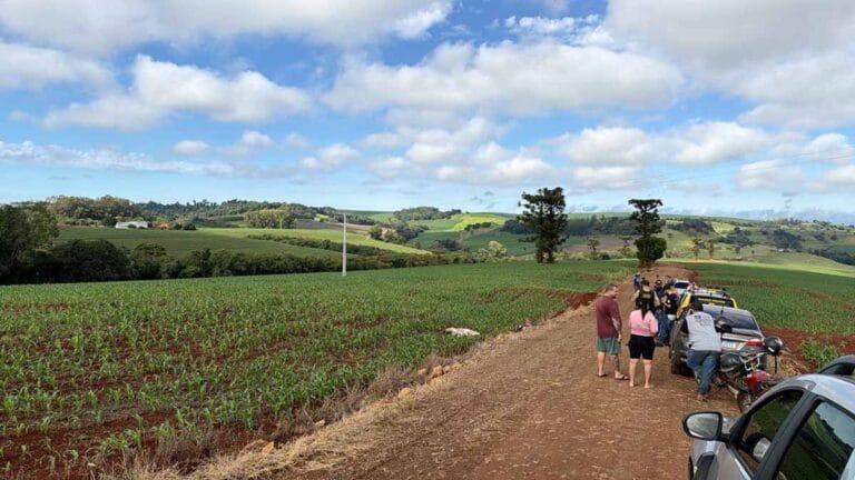 Estrada rural onde motociclista sofreu acidente fatal em São João do Ivaí