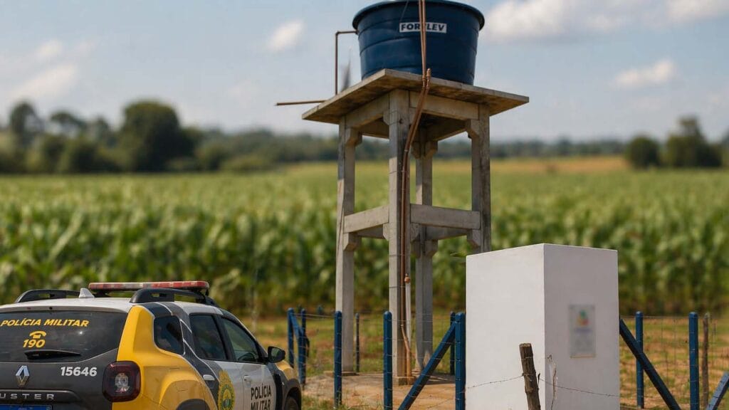 fiação elétrica furtada de poço na área rural de ivaiporã prejudica abastecimento de água