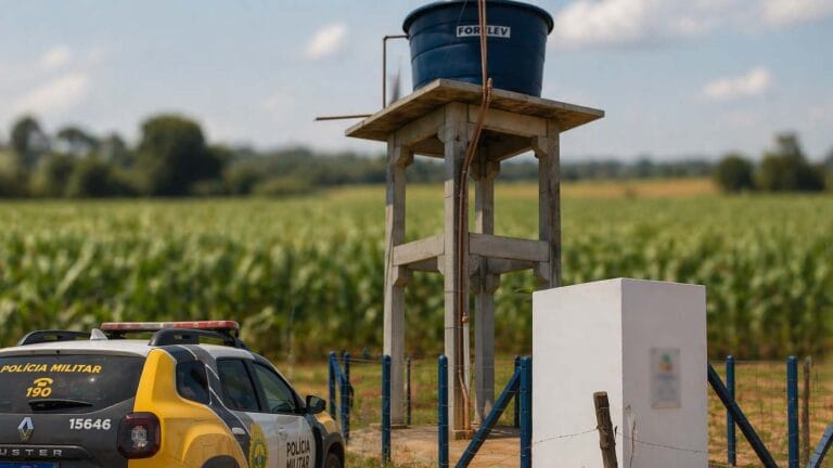fiação elétrica furtada de poço na área rural de ivaiporã prejudica abastecimento de água