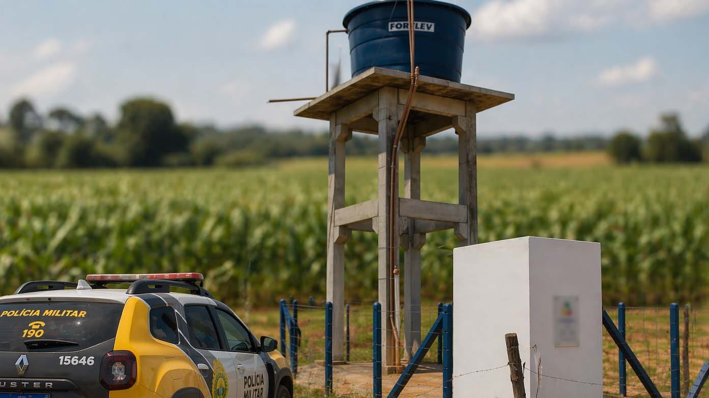 fiação elétrica furtada de poço na área rural de ivaiporã prejudica abastecimento de água