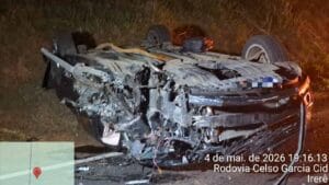 Colisão lateral na PR-445 entre Chevrolet Cruze e carreta matou motorista em Londrina