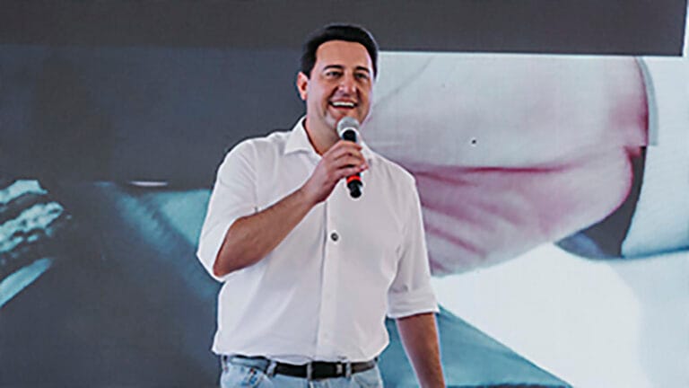Governador Ratinho Junior durante agenda oficial no Paraná