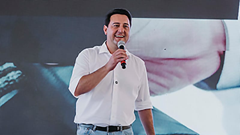 Governador Ratinho Junior durante agenda oficial no Paraná
