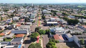 Vista área de Ivaiporã que vai receber a Exposição Riqueizas do Vale