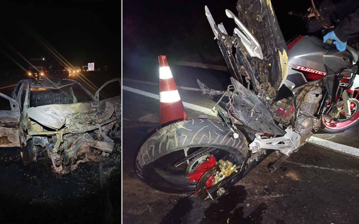 Ivan Maldonado / Notícias Online Acidente na BR-376, em Paranavaí, terminou com a morte de um motociclista de 23 anos.