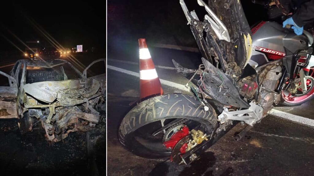 Acidente na BR-376, em Paranavaí, terminou com a morte de um motociclista de 23 anos.