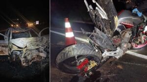 Acidente na BR-376, em Paranavaí, terminou com a morte de um motociclista de 23 anos.