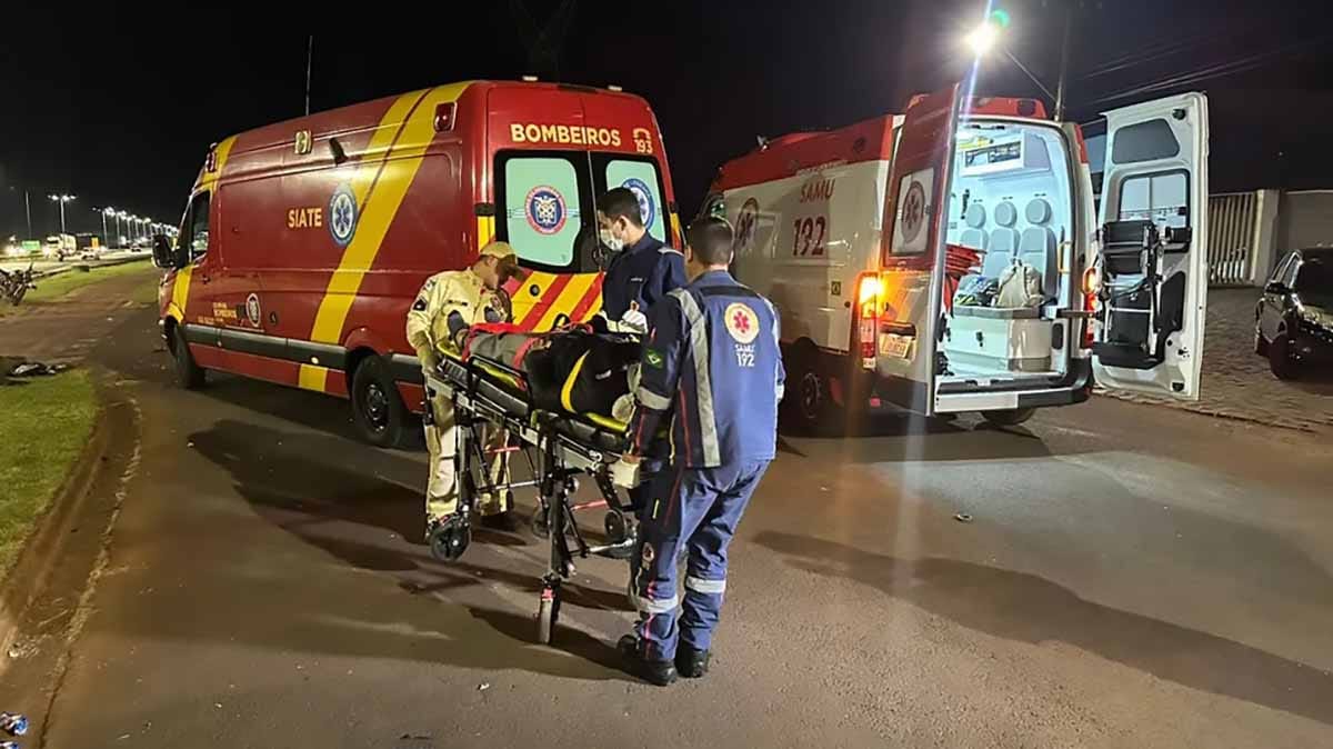 Ivan Maldonado / Notícias Online acidente envolvendo carro no Parque Industrial Norte em Apucarana
