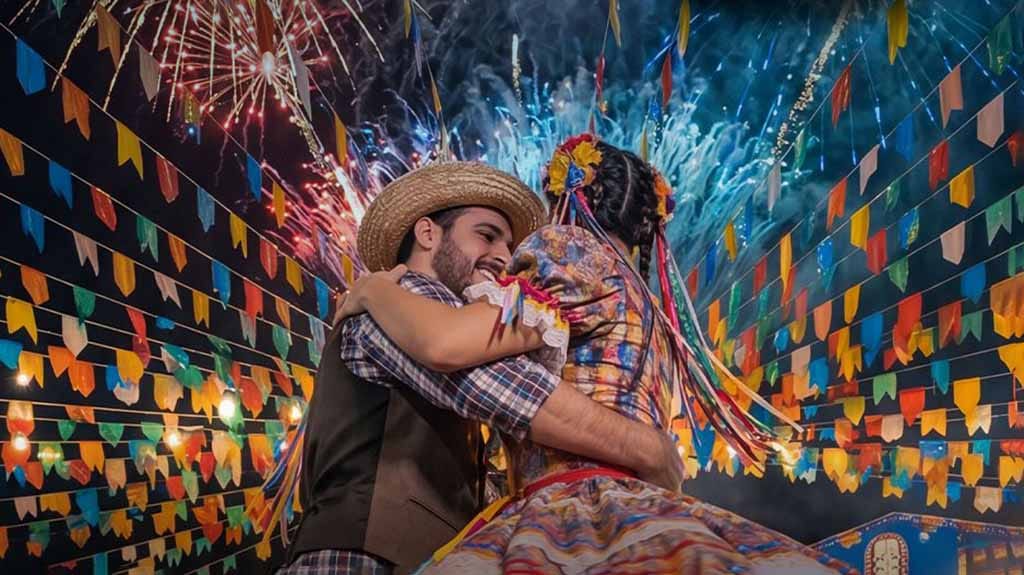 Parque Jardim Botânico recebe o Arraiá de Ivaiporã nesta sexta e sábado Casal com trajes caipiras durante a divulgação do Arraiá de Ivaiporã.