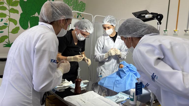 Medicina na Fatec Ivaiporã inclui formação prática e rede de saúde integrada ao ensino Acadêmicos do curso de Medicina da Fatec Ivaiporã durante atividade prática em laboratório de habilidades clínicas