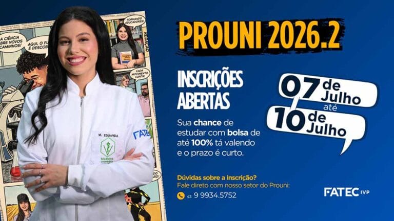 Fatec Ivaiporã, instituição que oferece bolsas de estudo pelo Prouni em cursos de graduação