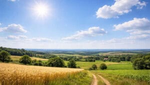 Céu aberto no amanhecer frio em Ivaiporã com previsão de tempo firme