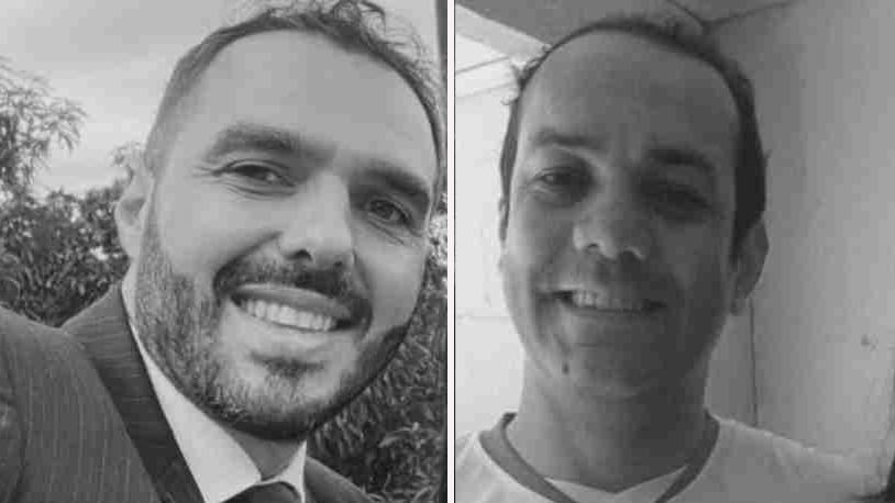 Ivan Maldonado / Notícias Online Montagem com fotos de Márcio Bertholdo e Michael Zachytko, vítimas do tiroteio que deixou dois mortos em Campo Mourão.