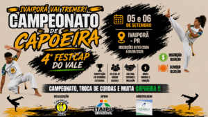 Banner 4º Festcap reúne capoeiristas em Ivaiporã