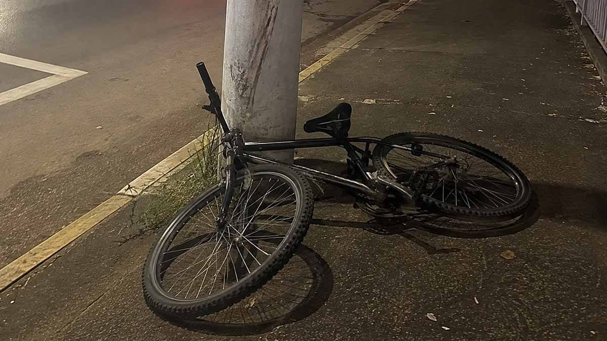 Ciclista sofre acidente de trânsito após perder freio da bicicleta